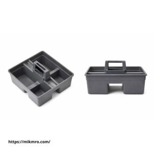 Khay nhựa đựng đồ đa năng VN35817 với thiết kế nhiều ngăn tiện lợi, có tay xách chắc chắn, dễ di chuyển, chất liệu nhựa bền đẹp. Phù hợp đựng dụng cụ vệ sinh, đồ nghề, vật dụng gia đình. Là giải pháp gọn gàng cho gia đình, tạp vụ, công trình.