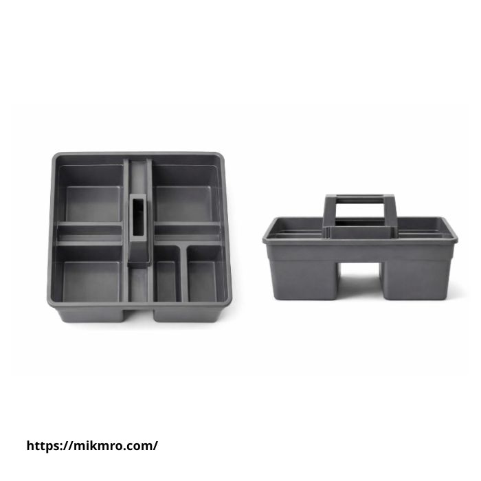 Khay nhựa đựng đồ đa năng VN35817 với thiết kế nhiều ngăn tiện lợi, có tay xách chắc chắn, dễ di chuyển, chất liệu nhựa bền đẹp. Phù hợp đựng dụng cụ vệ sinh, đồ nghề, vật dụng gia đình. Là giải pháp gọn gàng cho gia đình, tạp vụ, công trình.